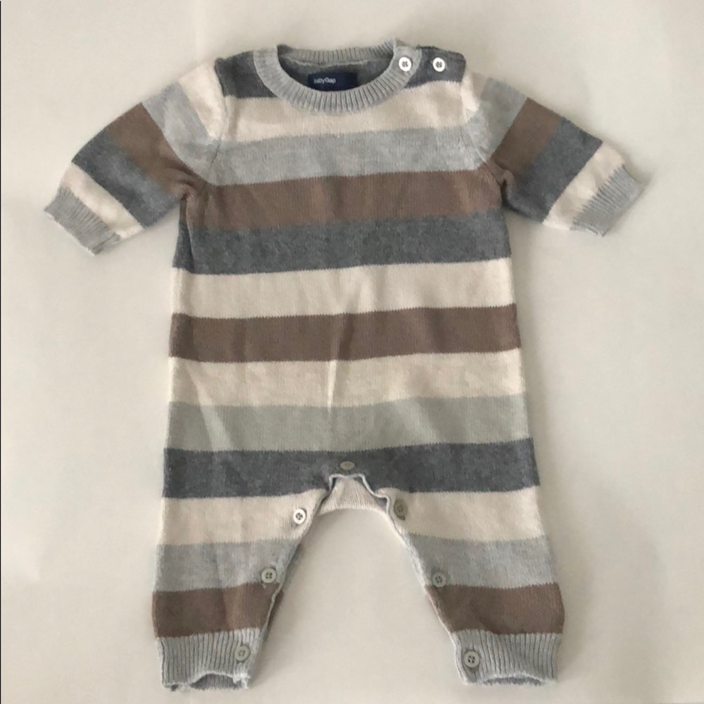 Gap stripes button bodysuit